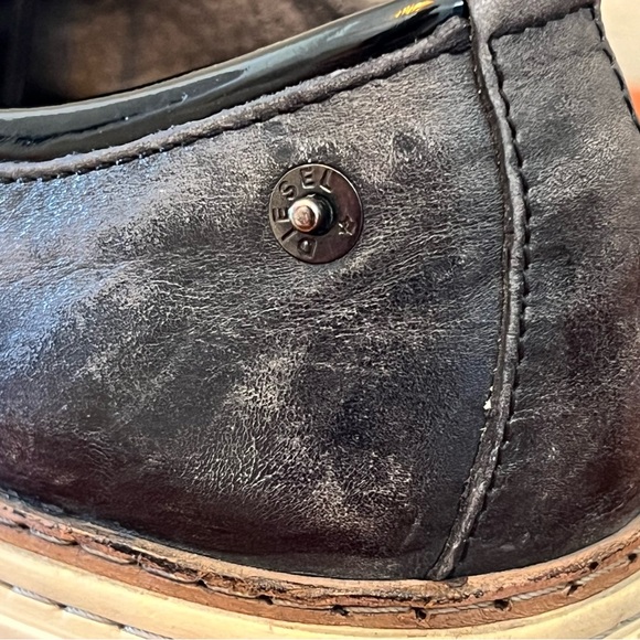 Diesel blue-gray low leather sneakers size 39 (US 8.5) - Picture 5 of 14